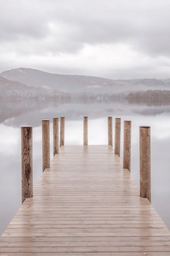 Poszter 40x60cm Móló Derwentwaterben 2, Assaf Frank