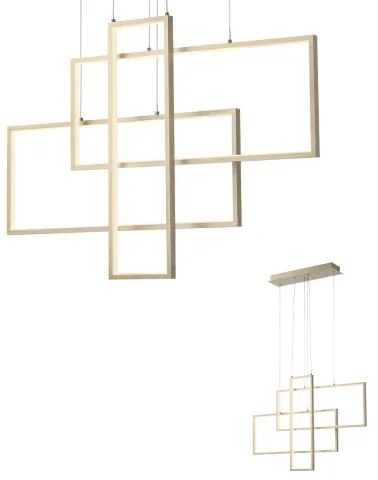 Redo 01-2314 - LED dimmelhető kábeles csillár PLANA LED/60W/230V arany