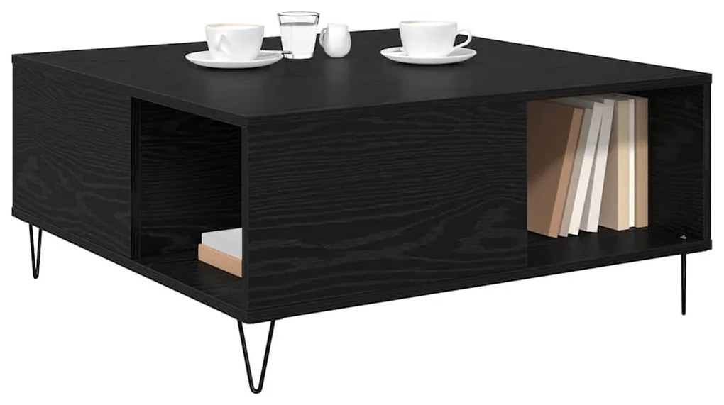 Dohányzóasztal Musta tammi 80 x 80 x 36.5 cm Faanyag