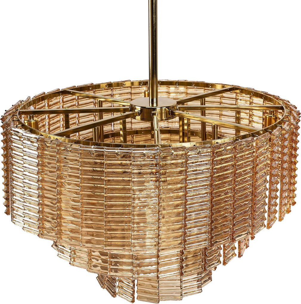 Toolight Toollight, függesztett mennyezeti lámpa 8xE14, APP1677-8CP, aranybarna, OSW-09312