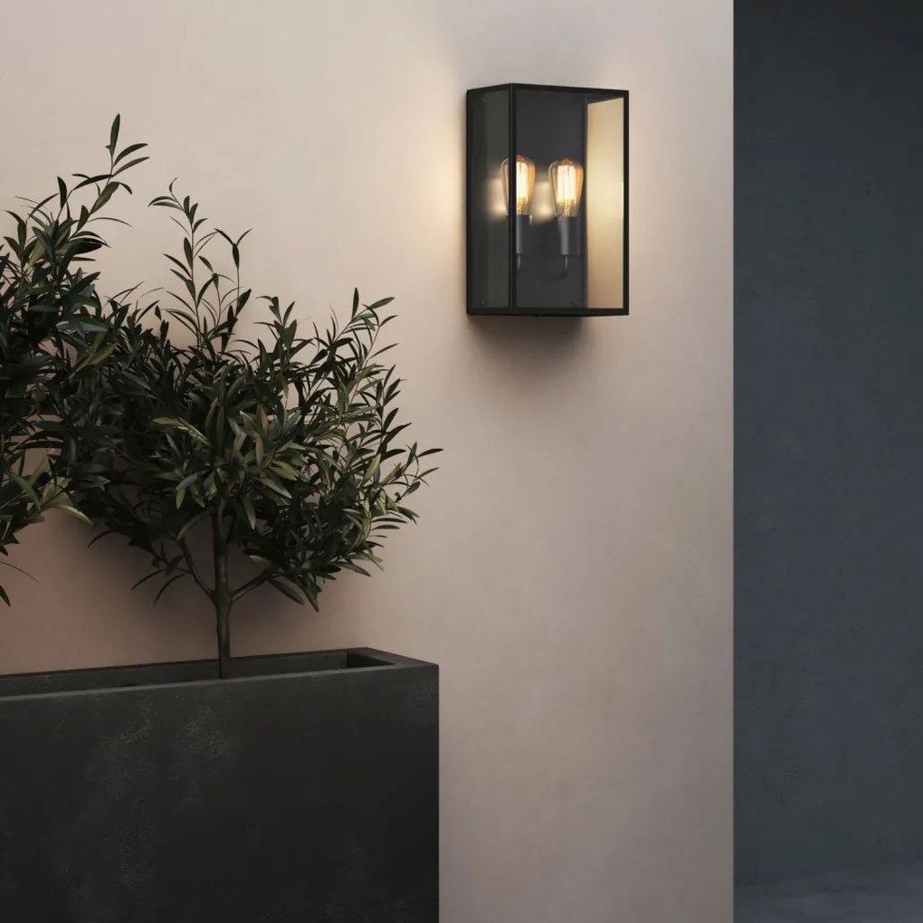 ASTRO LIGHTING 1183027 MESSINA Modern Kültéri Fali Lámpa Fekete E27 IP44