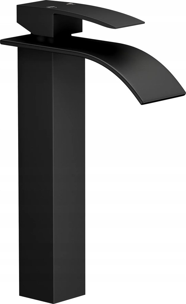 Elva Fekete Magas Pultra Szerelhető Mosdó Csaptelep
