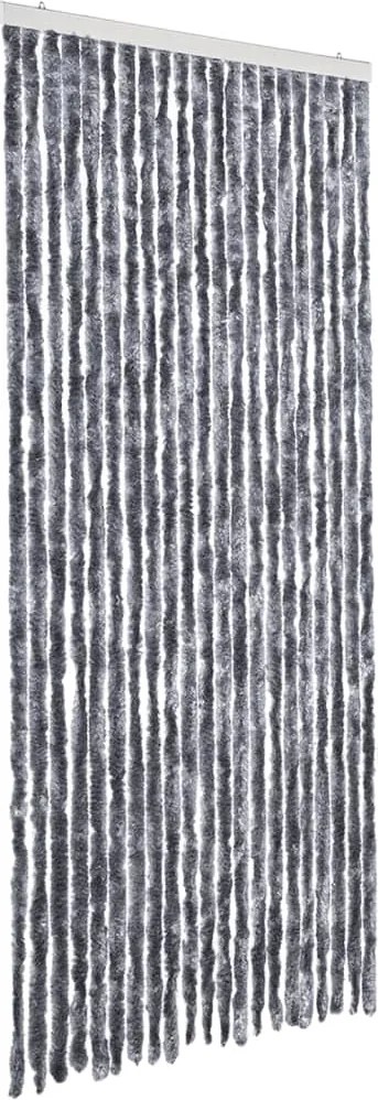 vidaXL ezüstszínű zsenília rovarfüggöny 90 x 220 cm