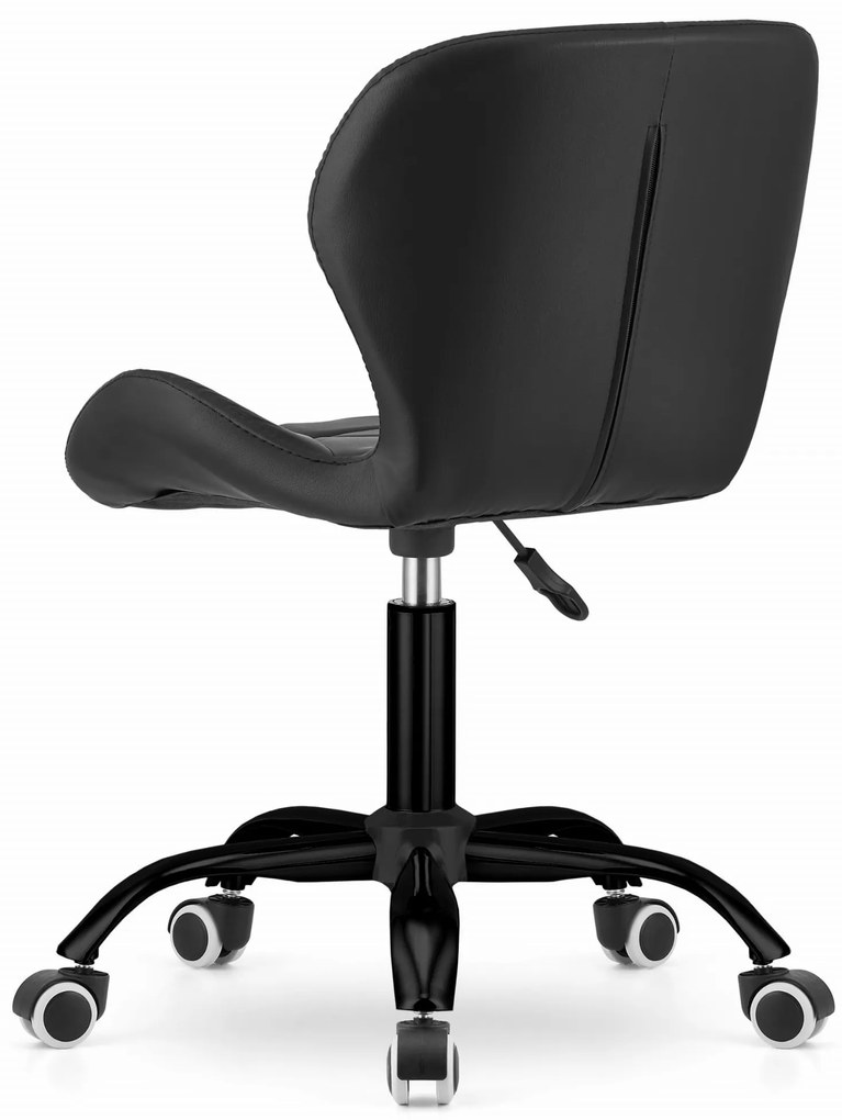 AKCIÓ Fekete irodai szék NOTO ökobőrből II. osztály