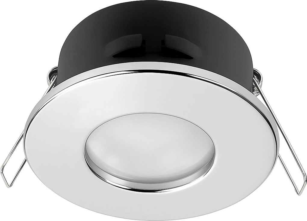 Halogén lámpatest légmentesen záródó GU10 IP44 fürdőszobai betét Króm