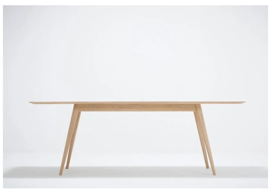 Stafa tömör tölgyfa étkezőasztal, 220 x 90 cm - Gazzda