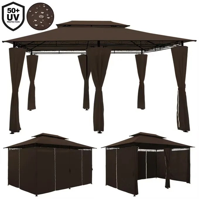 Deuba Kerti pavilon Topas 4x3 m - barna