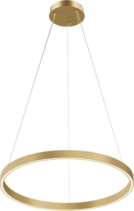 MAYTONI MOD058PL-L32BSK RIM Modern Led Függesztett Lámpa Fehér, Sárgaréz LED IP20