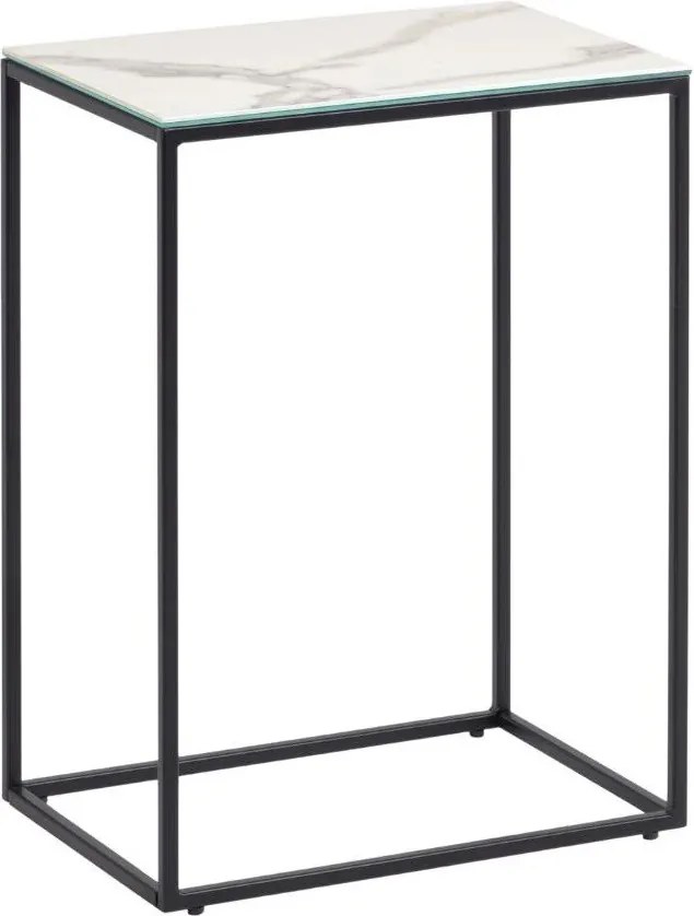 Tárolóasztal kerámia asztallappal 30x45 cm Rewena – Kave Home