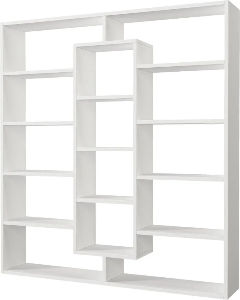Ample könyvespolc, fehér, 125 cm