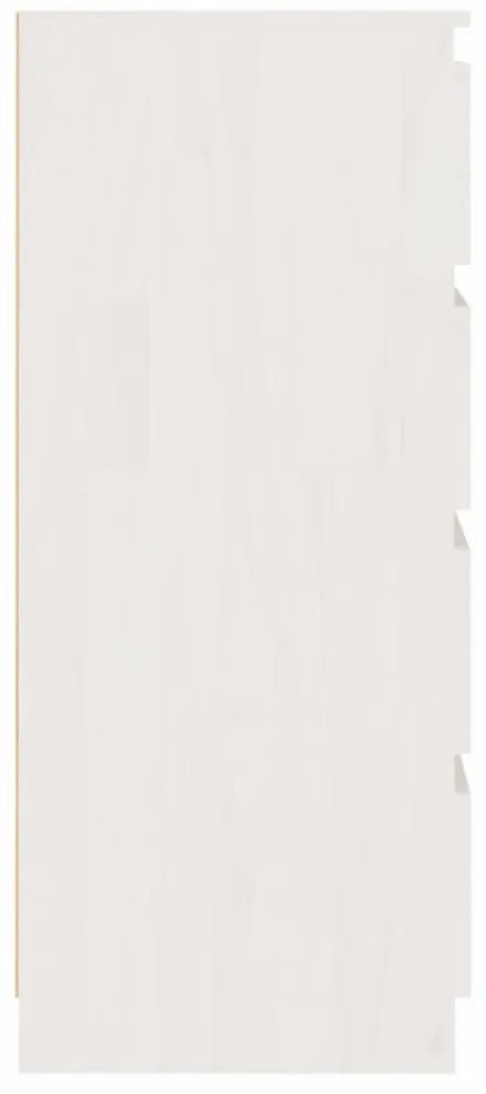 fehér tömör fenyőfa kisszekrény 60 x 36 x 84 cm