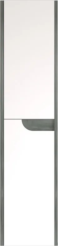 Piramida BETA fali fürdőszoba - állószekrény - FEHÉR-SÖTÉT - 35 x 150 x 30 cm
