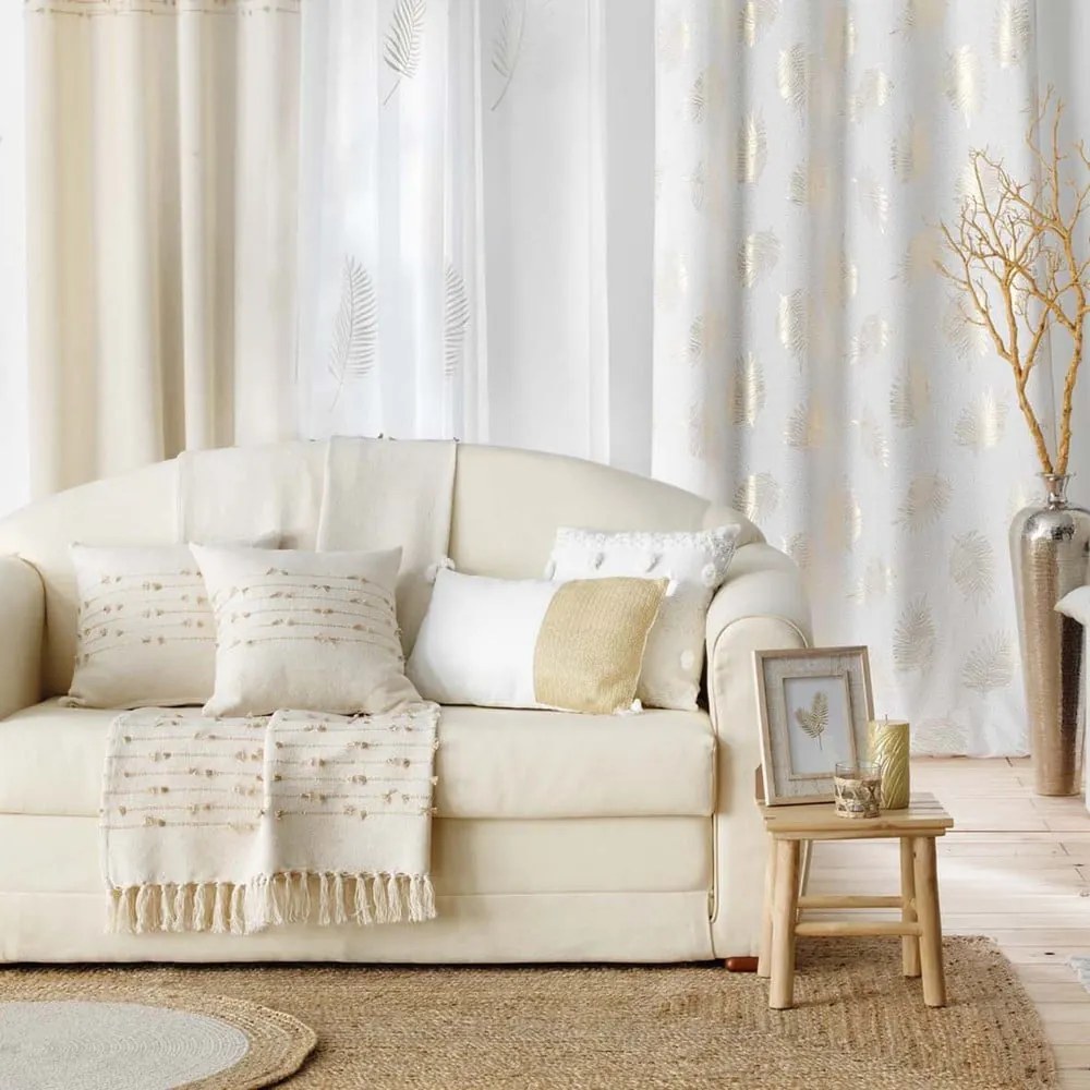 Bézs pamut függöny 140x240 cm Golden Sunset – douceur d'intérieur