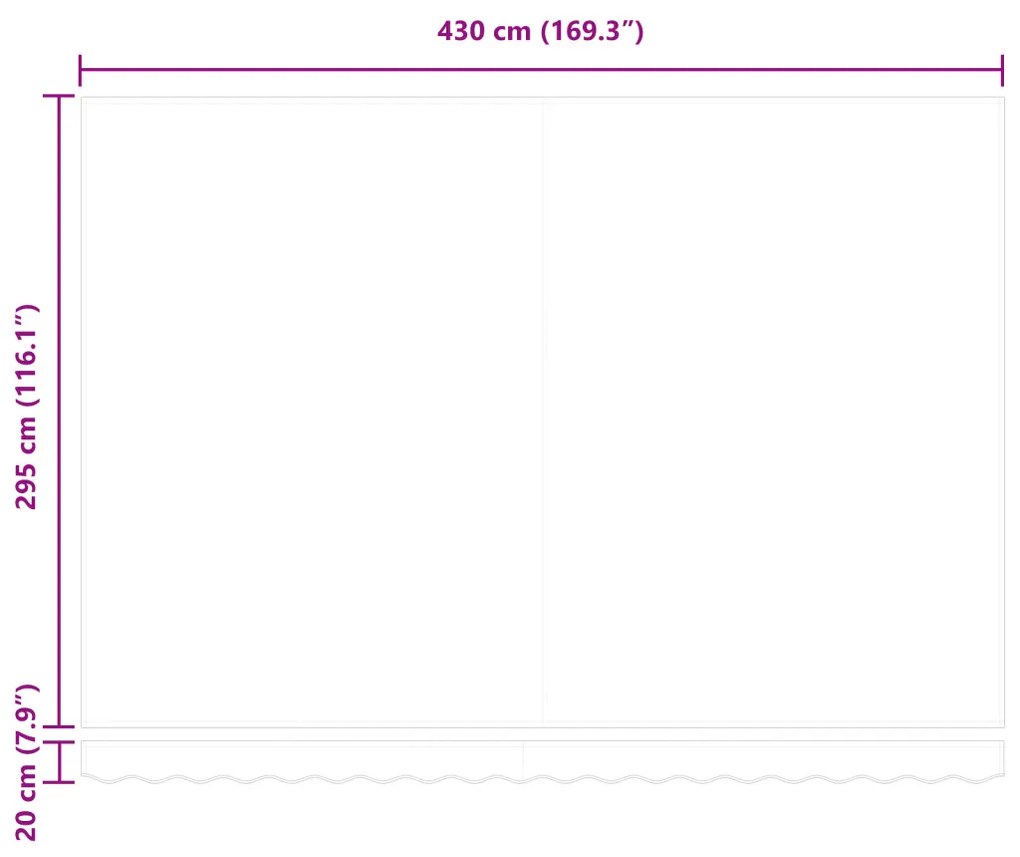 Napellenző Pótanyag 4.5x3 m Vázhoz Piros