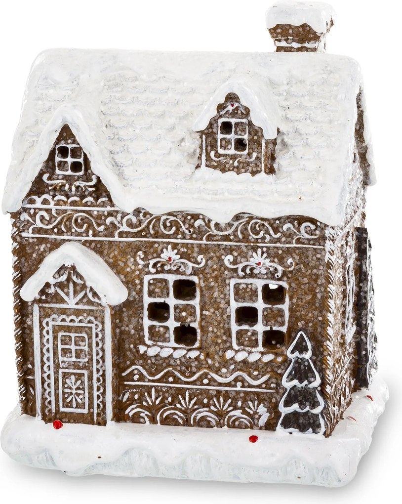 Mézeskalács házikó Karácsonyi Led dekoráció Karácsonyi kunyhó