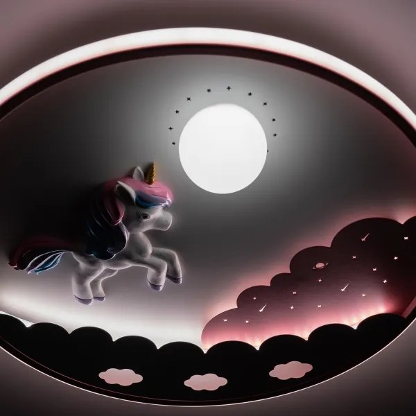Brilagi -LED dimmelhető gyerekszobai mennyezeti lámpa UNICORN LED/68W/230V 3000-6000K+távirányító