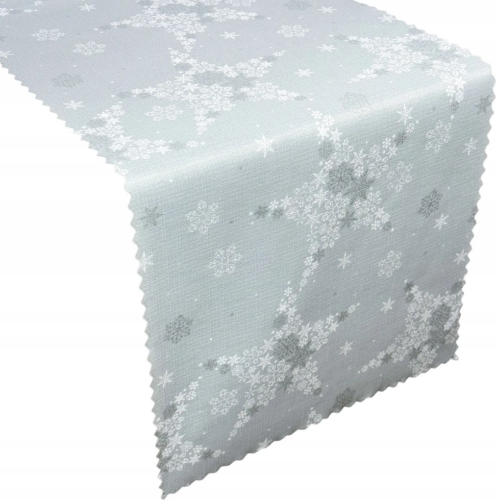 Foltálló Futópad Karácsonyi Szenteste Szürke Ezüst Hó 40x120 cm