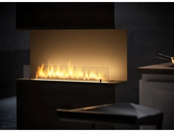 InFire - Beépített BIO kandalló 100x50 cm 3kW fekete