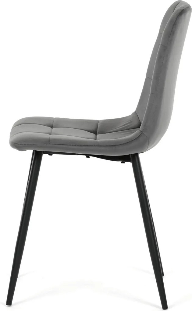 CT-V5081 GREY4 szürke bársony étkezőszék