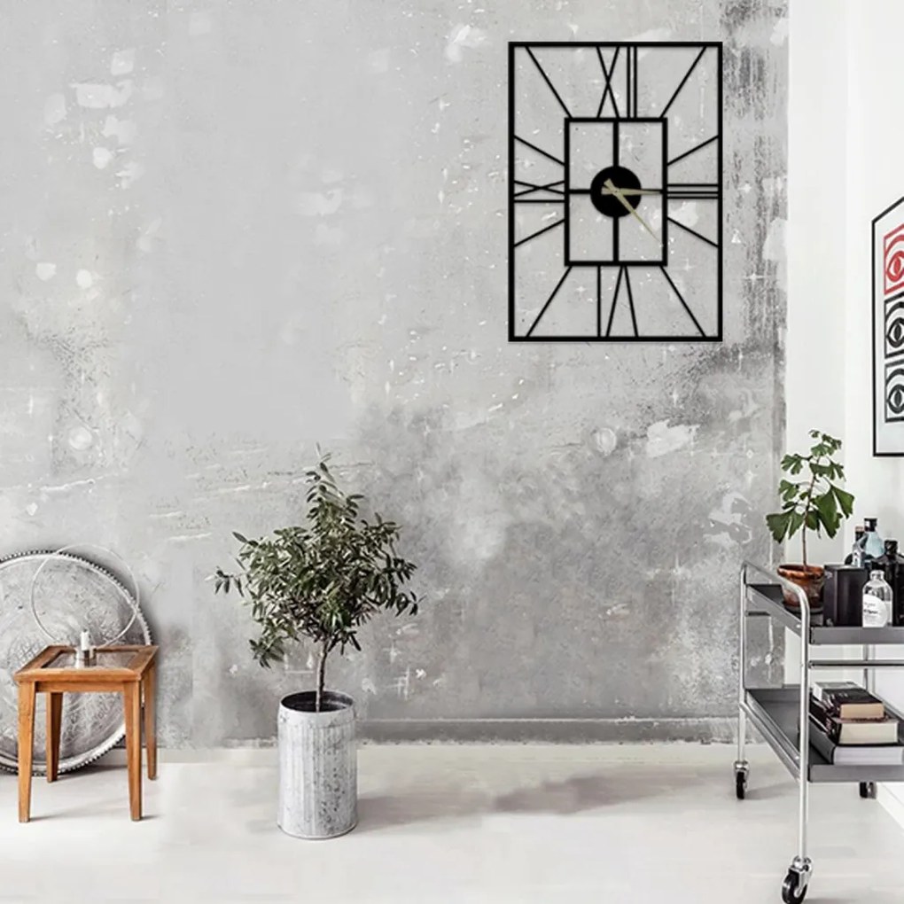 Asalet fém falióra, 50×70 cm