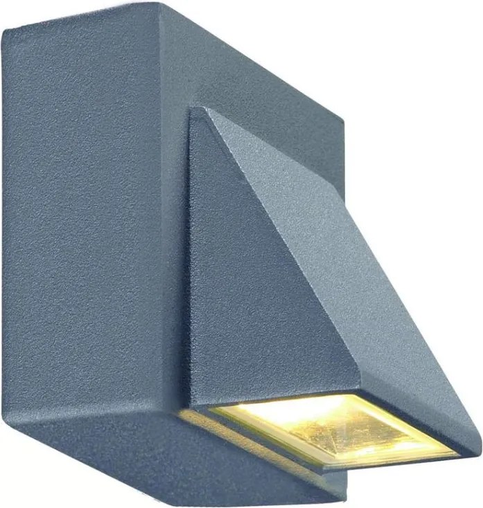 MARKSLÖJD 102578 CARINA Modern Kültéri Fali Lámpa Átlátszó, Szürke LED IP44