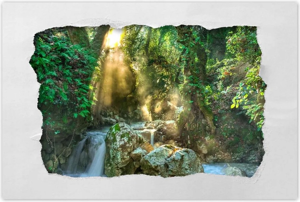 Poszterek 120x80 Vízesés Tájkép