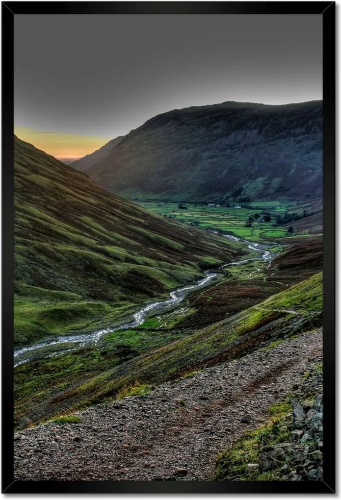 Poszterek keretben 40x60 Napfelkelte a hegyekben