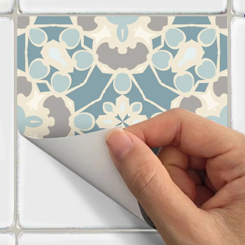 Underwater Garden 24 részes dekoratív falimatrica szett, 10 x 10 cm - Ambiance