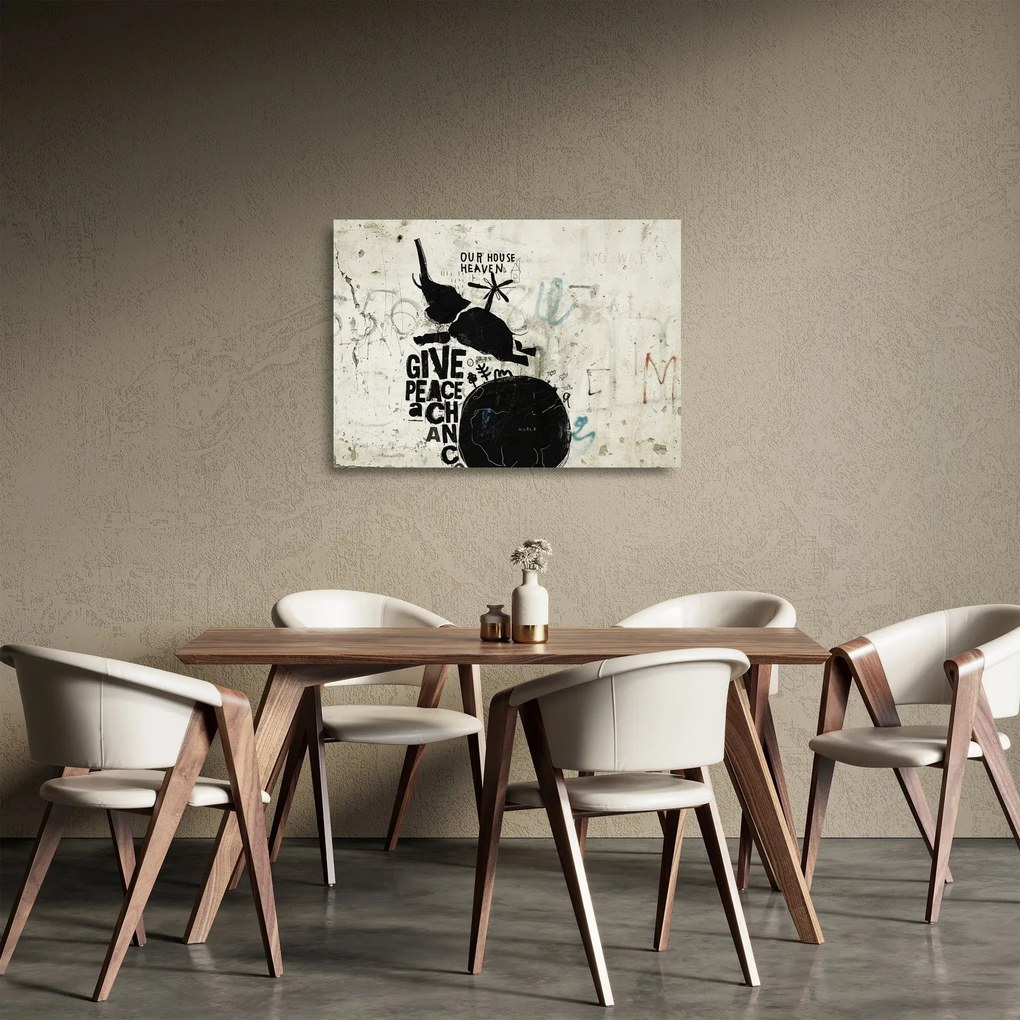 Kép - Slon nad zemou  (üvegen) (70x50 cm)