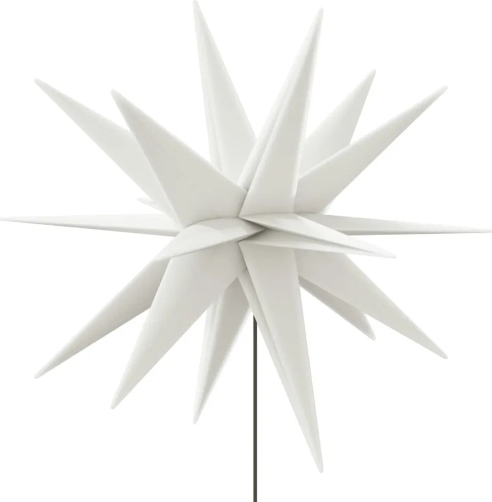 összecsukható tüskés fehér karácsonyi lámpa LED-del 57 cm