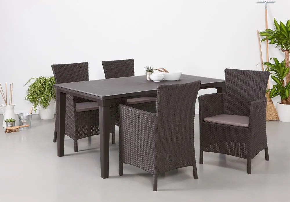 Allibert Kerti fotel polyrattan MONTANA Barna