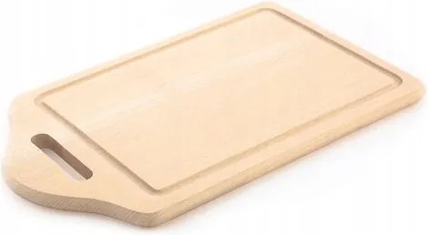 Kolimax fa konyhai vágódeszka négyzet alakú, kivágással a fogás érdekében, 40 x 20