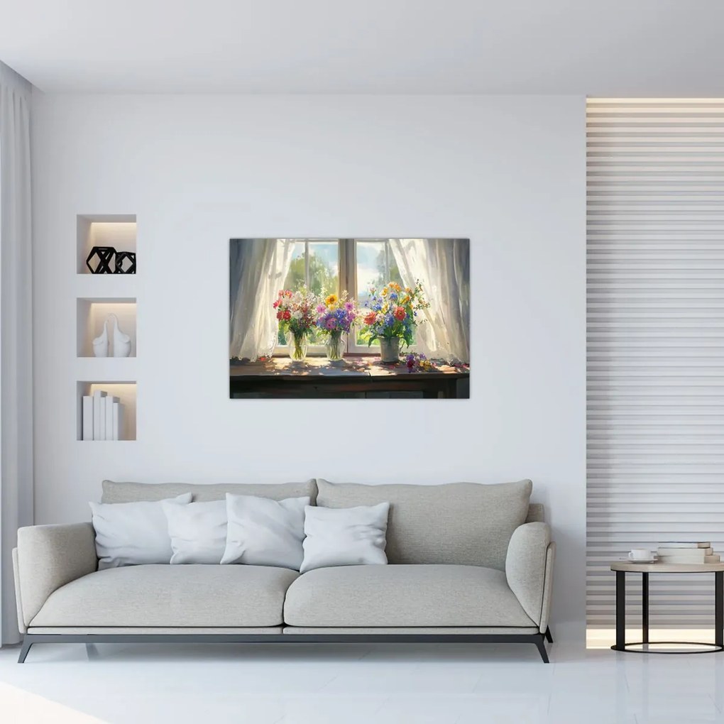 Kép - Csokor az ablaknál (90x60 cm)