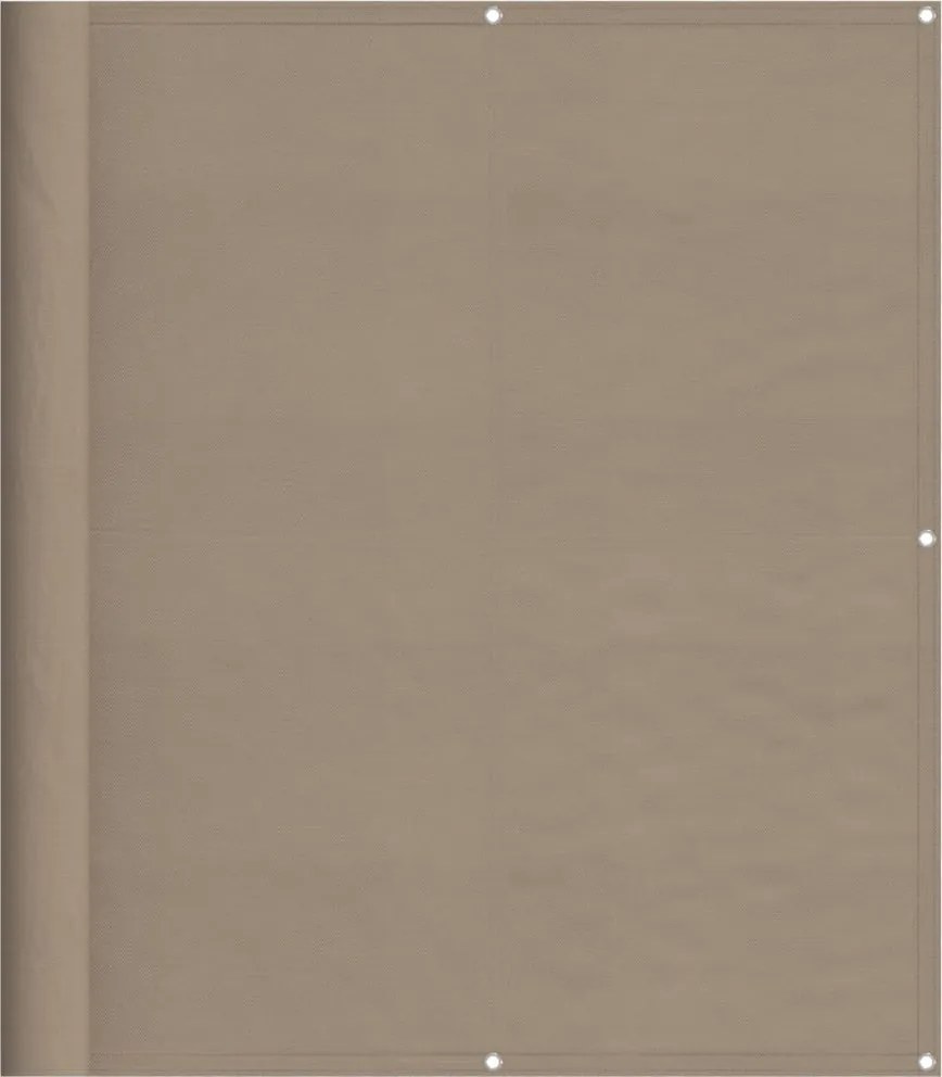 vidaXL tópszínű 100% oxford poliészter erkélyparaván 120 x 1000 cm