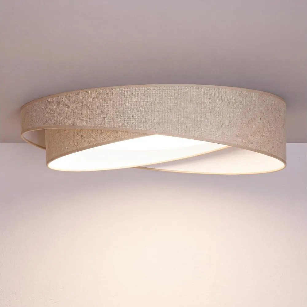 BRILAGI - LED mennyezeti lámpa VELVET TWIST LED/24W/230V 4000K átm. 55 cm bézs