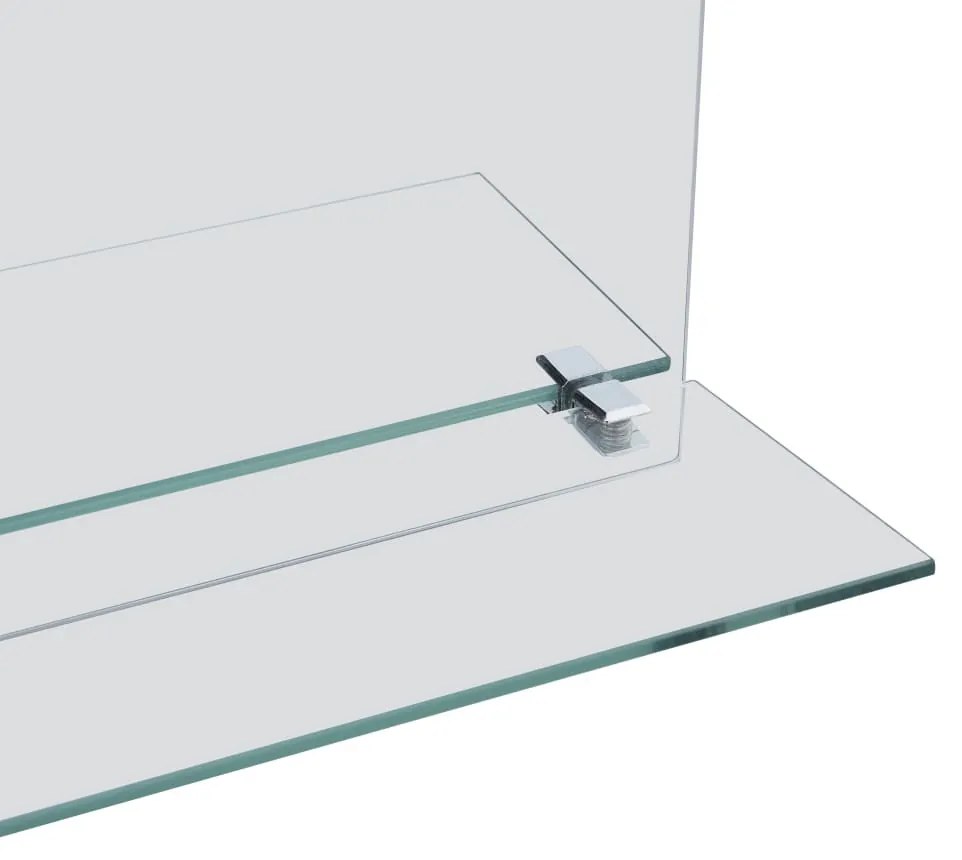 edzett üveg falitükör polccal 40 x 60 cm