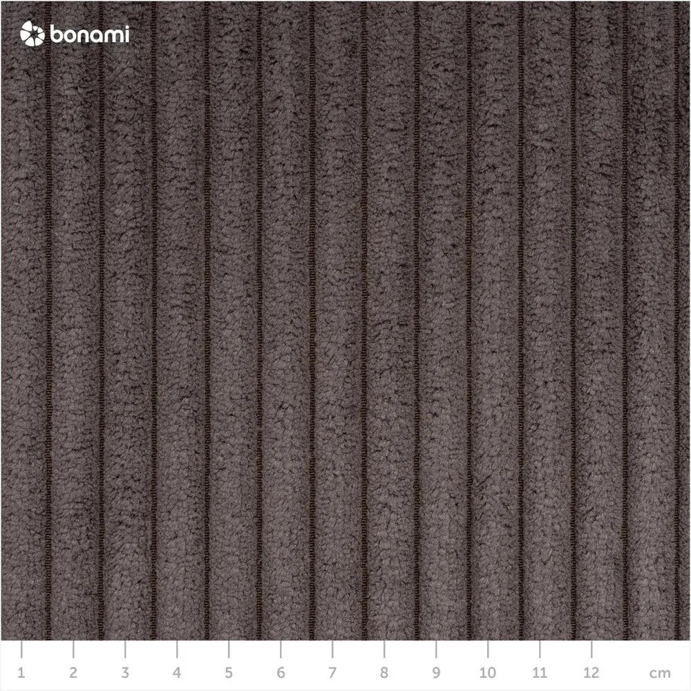 Szürkésbarna kordbársony kinyitható kanapé 245 cm Nihad – Bobochic Paris