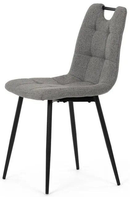 Étkezőszék, szürke, szövet, DCL-V2017 GREY2