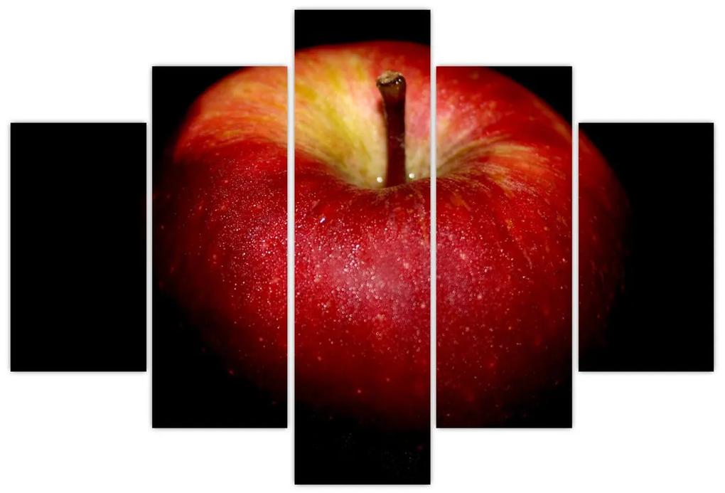 Az alma képe és a fekete háttér (150x105 cm)