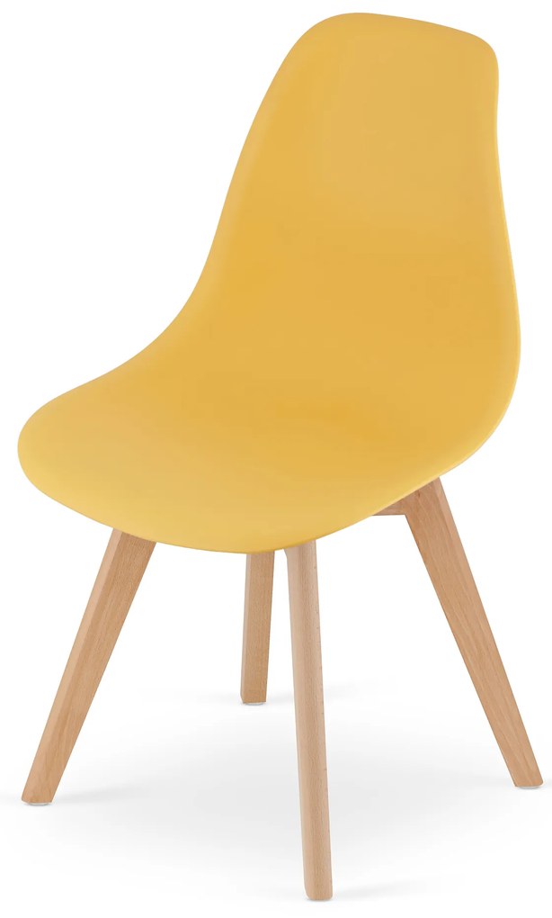 Mustárszínű KITO szék bükkfa lábakkal