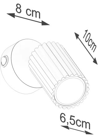 Brilagi - LED fali spotlámpa CRESTO 1xGU10/10W/230V fehér