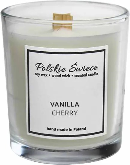 Szójagyertya fa kanóccal Vanilla Cherry