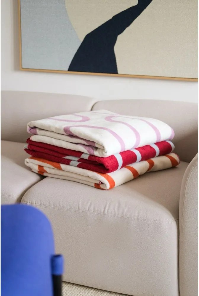 Piros takaró 150x200 cm Swirl – noo.ma