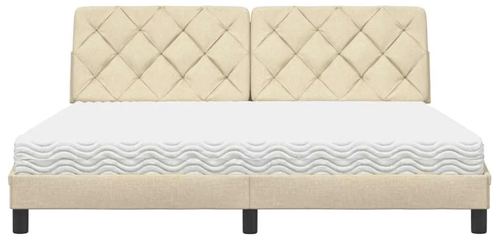 ágy matraccal krém 180x200 cm szövet