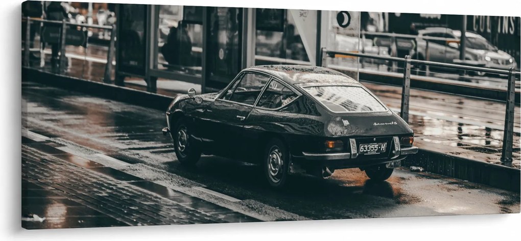 Egy mozgó autó képe (120x50 cm)