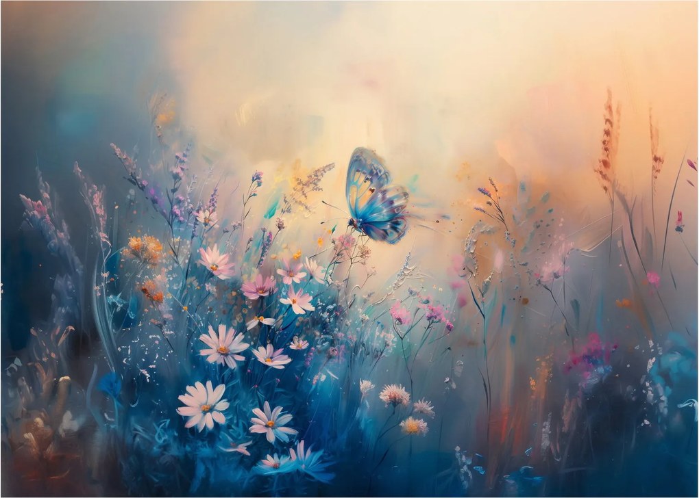 Kép - Rét pillangóval (70x50 cm)