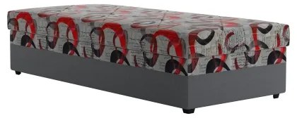 Kárpitozott heverő tárolóval ESTEL 90x200 cm szürke