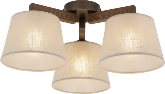 BRILAGI - LED felületre szerelhető csillár LATTE 3xE27/15W/230V fenyő/bézs