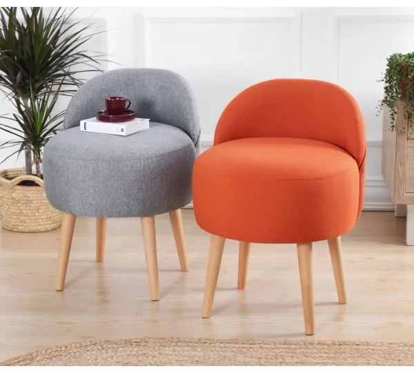 NIKI puff, átmérő 46 cm, elegáns szürke