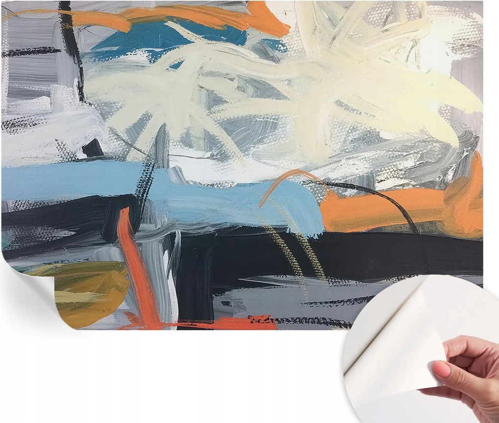 Prémium öntapadós fali fotótapéta Színes absztrakt 152x104 cm